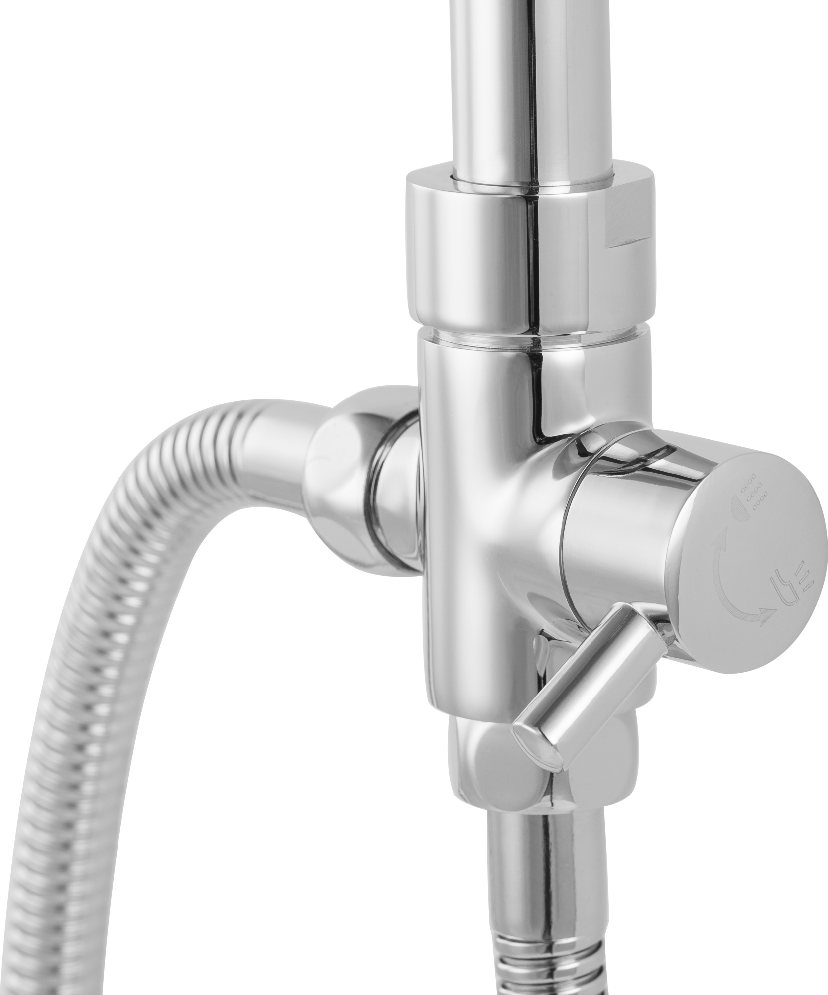 Душевая система без смесителя Bravat Fit D283CP-2A-RUS монтаж  без термостата хром