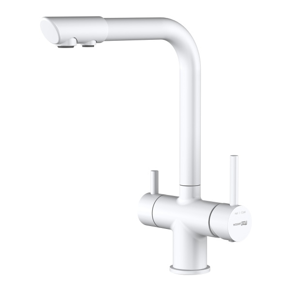 Смеситель для кухни Wasserkraft  A8357 с подключением к фильтру белый