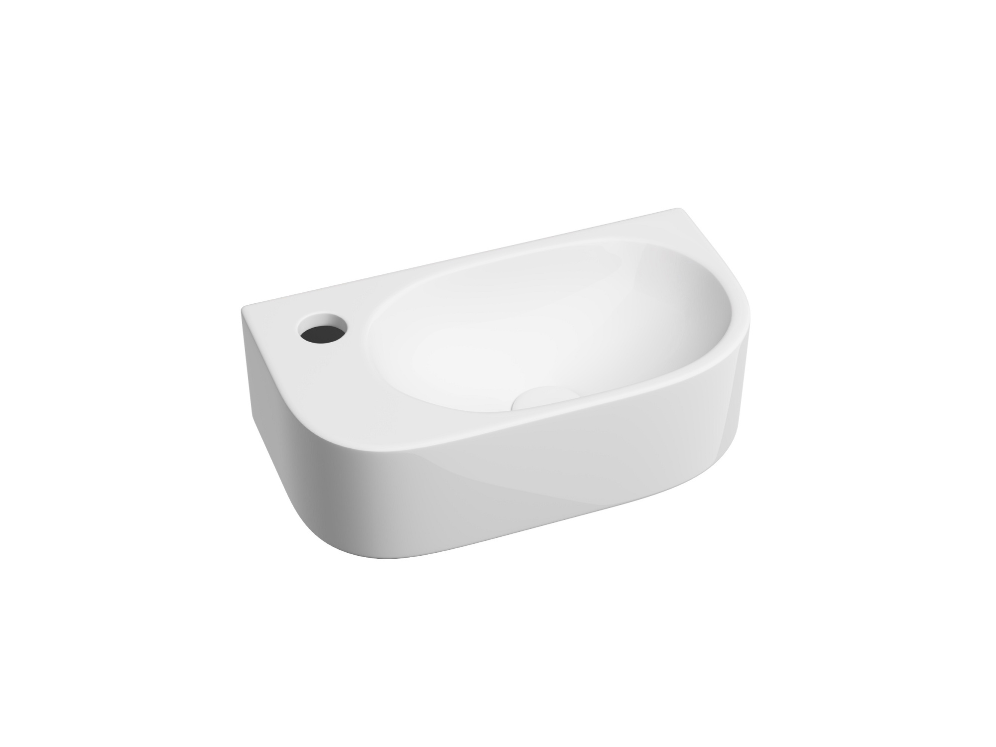 Раковина подвесная прямоугольная Ceramica Nova Element CN6066R фарфор цвет белый