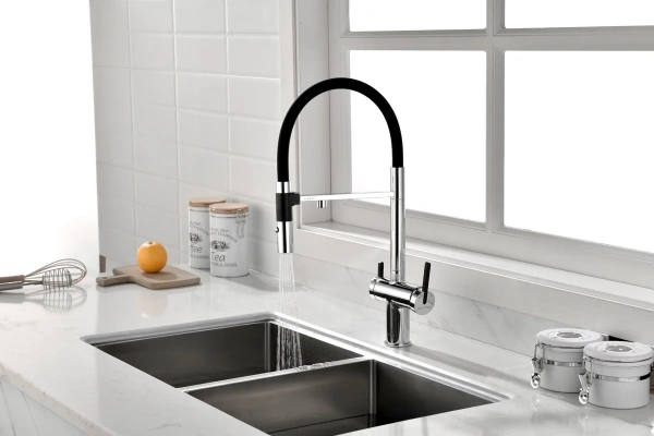 Смеситель для кухни Paulmark Gravity Gr213888-CR с подключением к фильтру хром