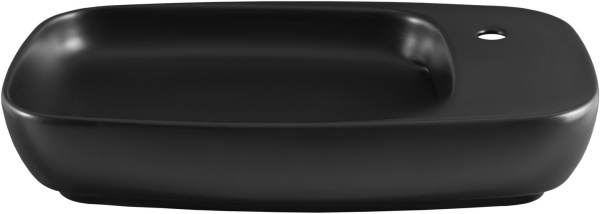 Раковина накладная прямоугольная Allen Brau Liberty 4.32012.31 керамика цвет черный матовый