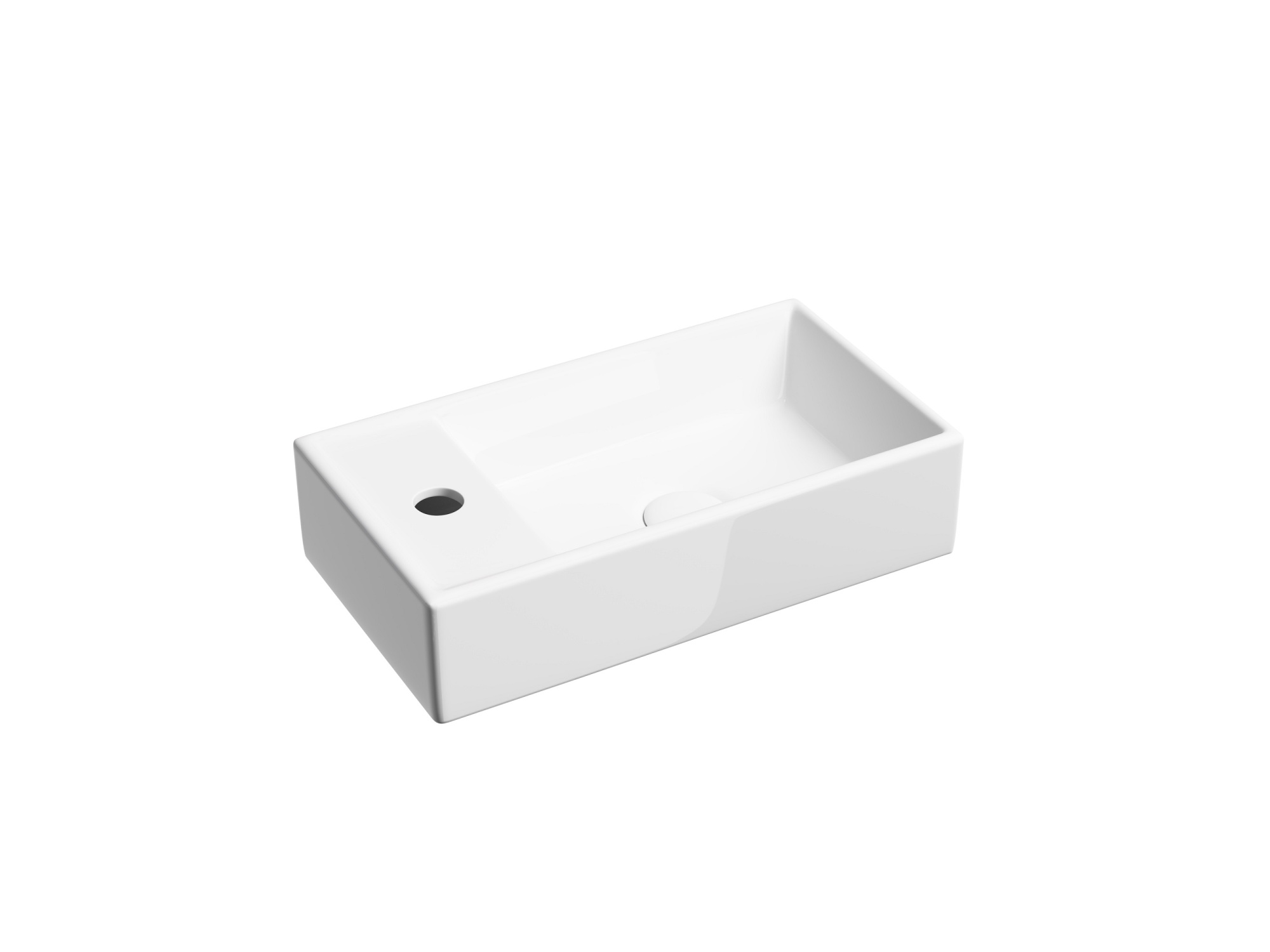 Раковина подвесная прямоугольная Ceramica Nova Element CN6051R фарфор цвет белый