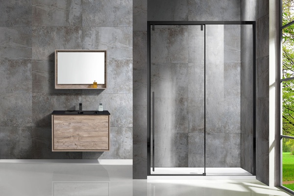 Душевая дверь Vincea Lugano VDS-1L150CLB-1 150 см стекла прозрачные, профиль черный