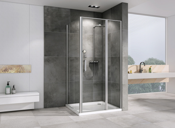 Душевой угол Abber Sonnenstrand AG04100S-S90 прямоугольный 100x90 стекла прозрачные, профиль хром