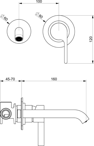 Смеситель для раковины Webert DoReMi DR830606015 хром
