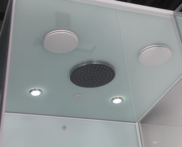 Душевая кабина с крышей Orans Basic+ SR-86120SR прямоугольная  90x100 стекла прозрачные, профиль белый