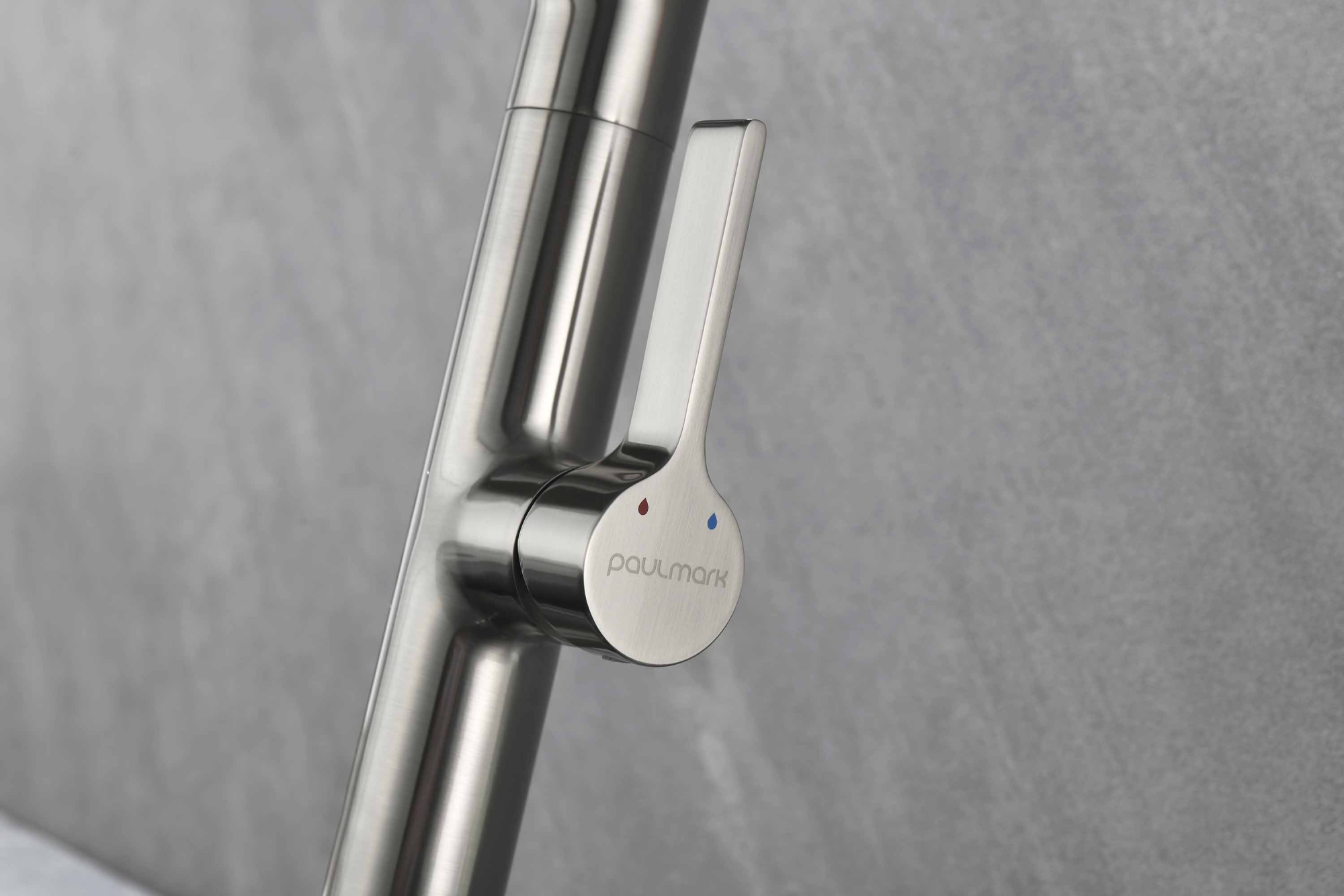 Смеситель для кухни Paulmark Barrel Ba214029-BS без подключения к фильтру нержавеющая сталь