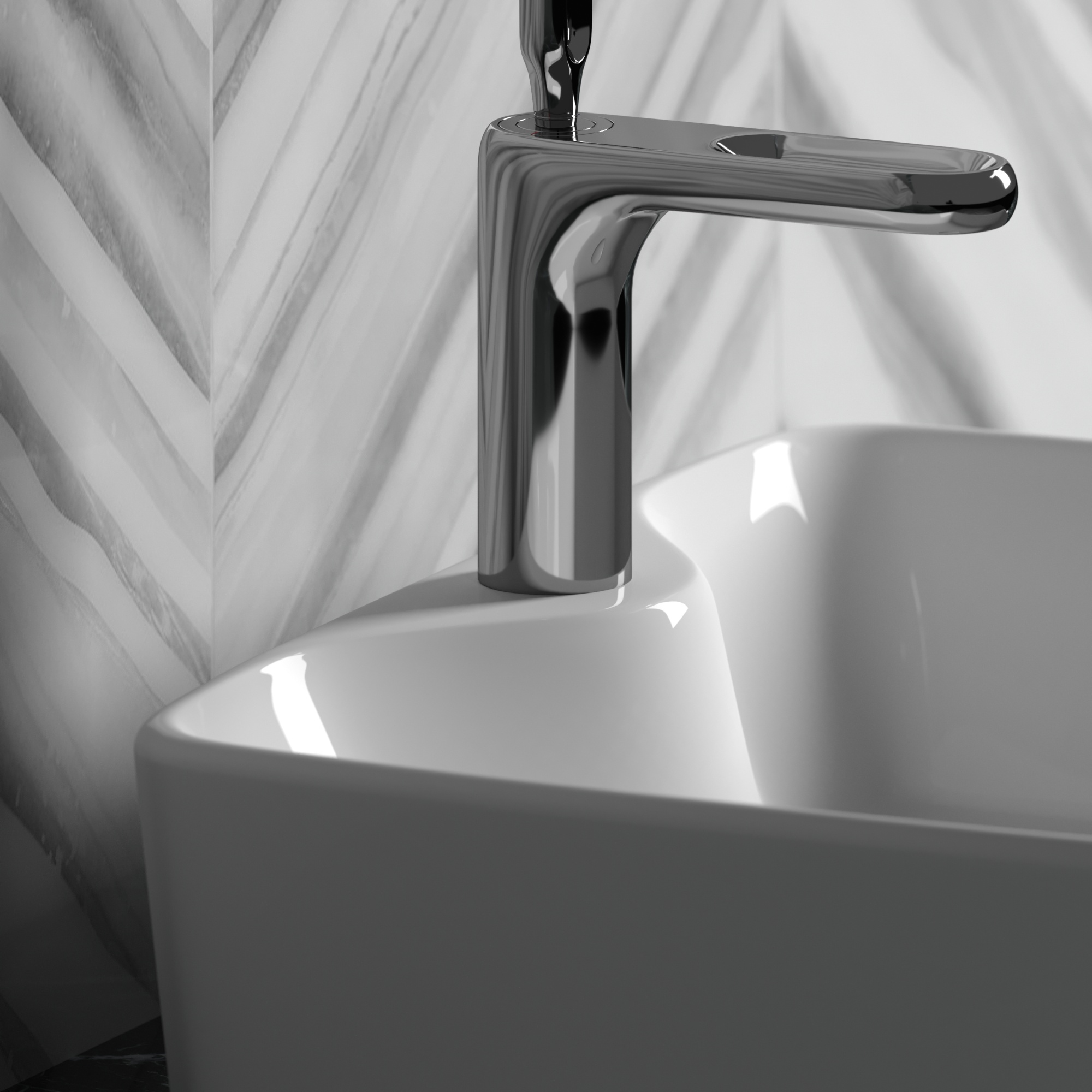 Раковина накладная прямоугольная Ceramica Nova Element CN6033 фарфор цвет белый