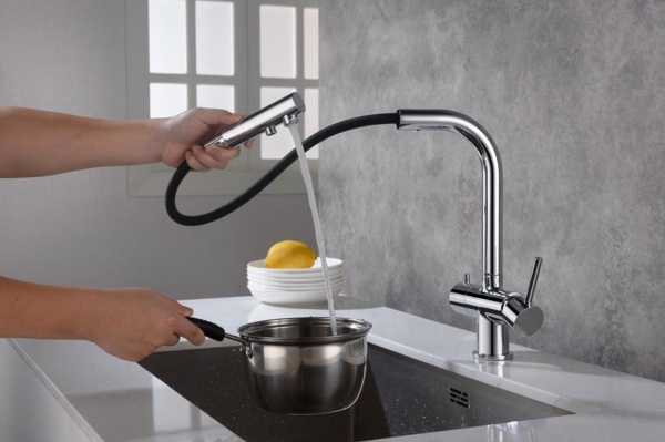 Смеситель для кухни Timo Saona 2356/00FL с подключением к фильтру хром