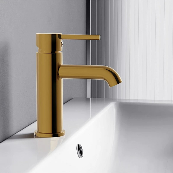 Смеситель для раковины Damixa Scandinavian Pure 360210600 золото