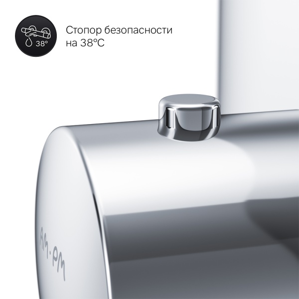 Смеситель для душа Am.Pm Sensation F3075500 встраиваемый в стену 
с термостатом хром
