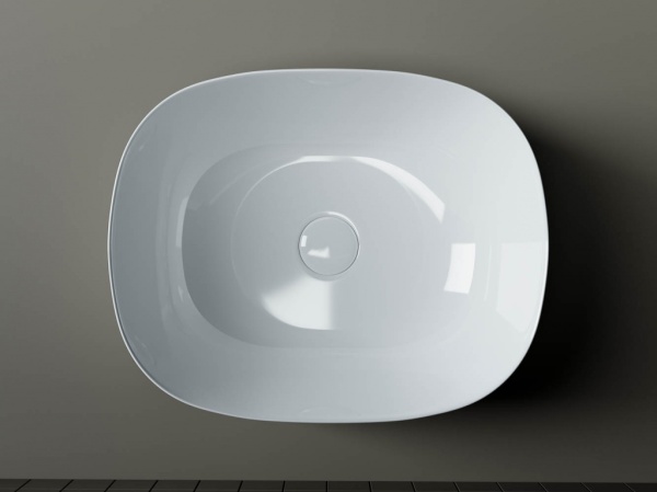 Раковина накладная овальная Ceramica Nova Element CN6018 фарфор цвет белый