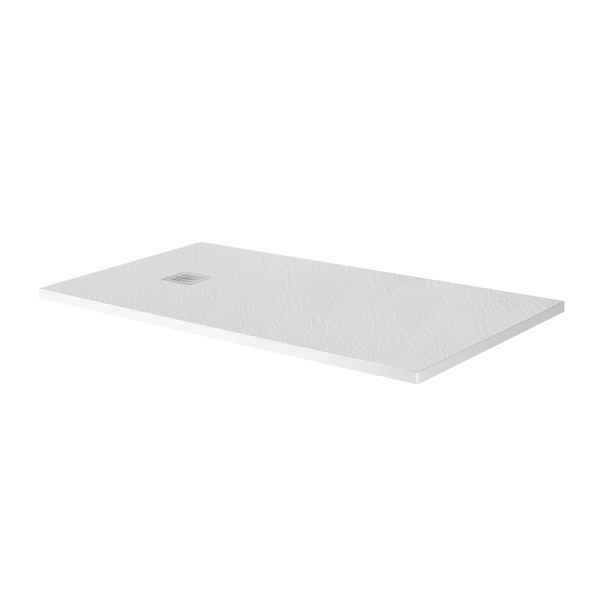 Душевой поддон низкий BelBagno Uno TRAY-MR-UNO-AH-170/70-35-W-BO прямоугольный литьевой мрамор 170x70 белый