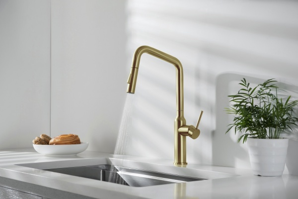 Смеситель для кухни Timo Saona 2386/17FL без подключения к фильтру матовое золото