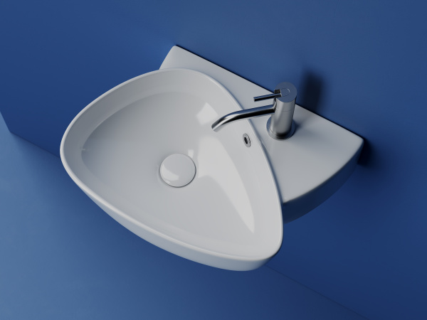 Раковина подвесная нестандартная Ceramica Nova Element CN5049 фарфор цвет белый