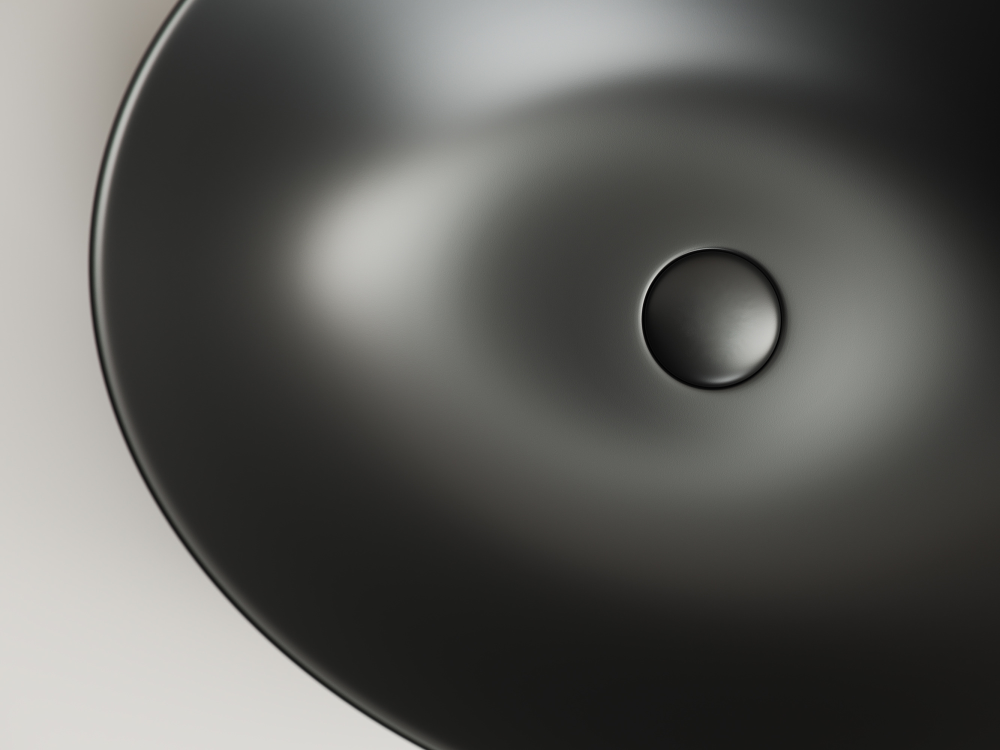 Раковина накладная овальная Ceramica Nova Element CN6017MB фарфор цвет черный матовый