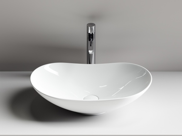 Раковина накладная овальная Ceramica Nova Element CN6015 фарфор цвет белый