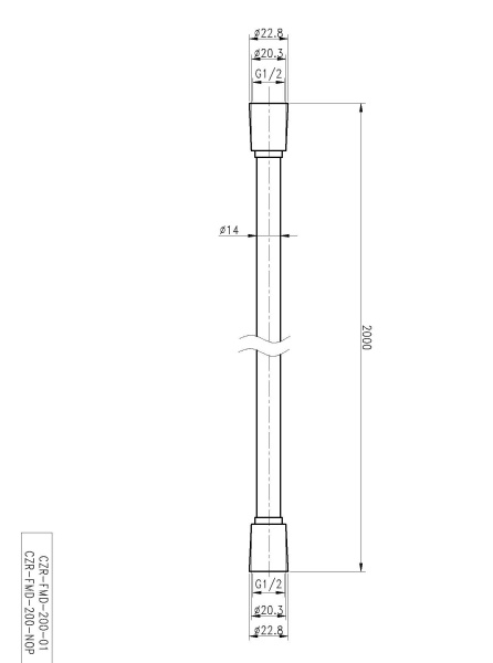 Шланг Cezares Czr CZR-FMD-200-01 хром 