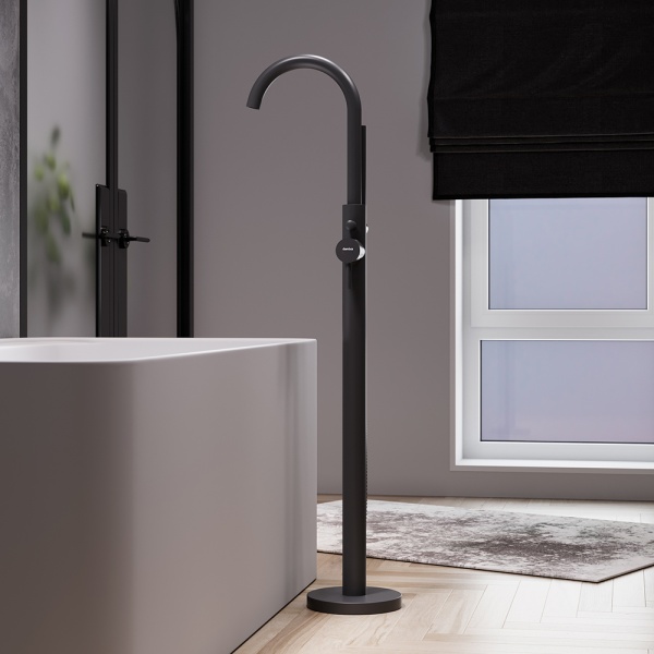 Смеситель для ванны Damixa Scandinavian Pure 365000300  
 черный
