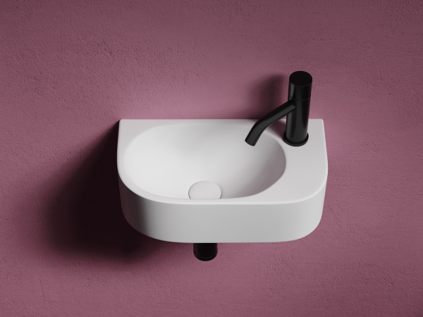 Раковина подвесная прямоугольная Ceramica Nova Element CN6066L фарфор цвет белый