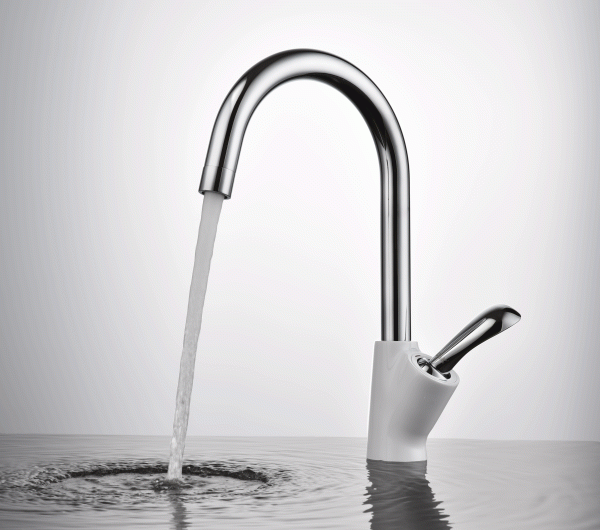 Смеситель для кухни D&K Venice DA1032456 без подключения к фильтру белый