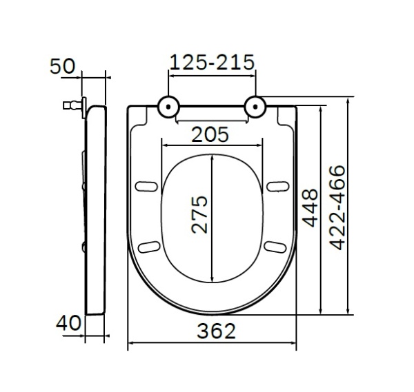 Крышка-сиденье Am.Pm Spirit V2.0 C707855WH цвет белый глянцевый