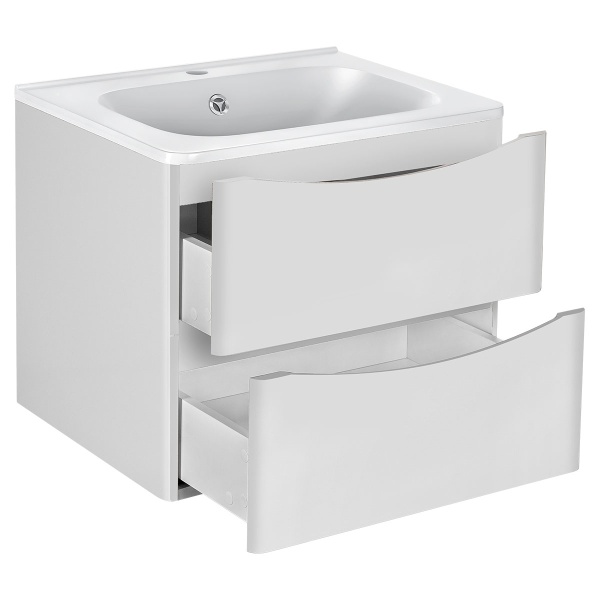 Тумба  подвесная Vincea Paola VMC-2P600GW 60 см  2 ящика цвет G.White 