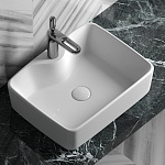 Раковина накладная прямоугольная Ceramica Nova Element CN6033 фарфор цвет белый
