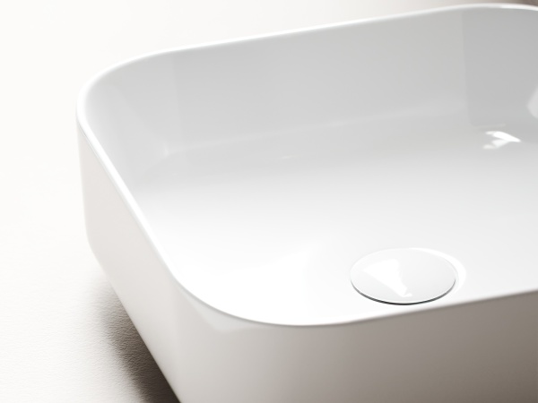 Раковина накладная квадратная  Ceramica Nova Element CN6012 фарфор цвет белый