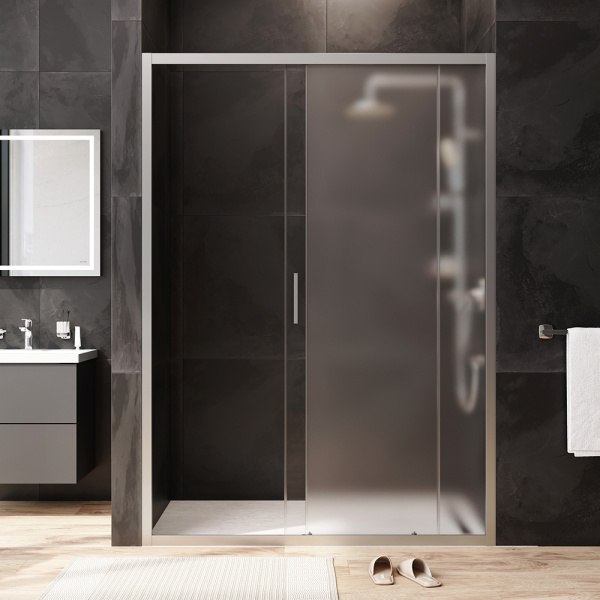 Душевая дверь Am.Pm Gem W90G-140-1-195MM 140 см стекла матовые прозрачные, профиль хром