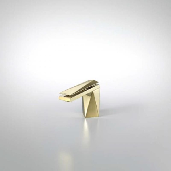 Смеситель для раковины Bravat Diamond F118102G-1-ENG золото