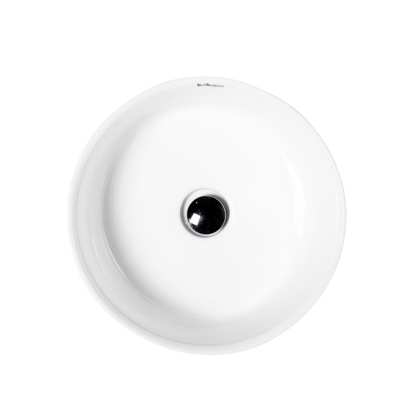 Раковина  круглая BelBagno  BB1420 фаянс цвет белый глянцевый