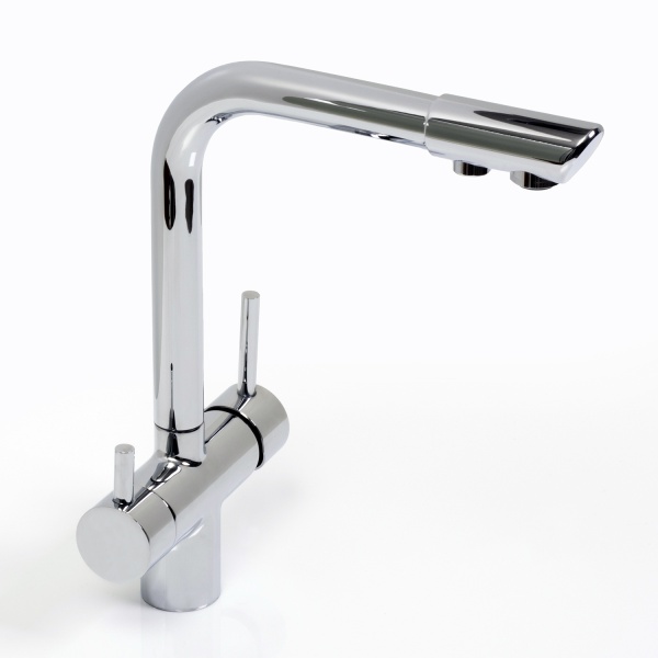 Смеситель для кухни Wasserkraft  A8317 с подключением к фильтру хром