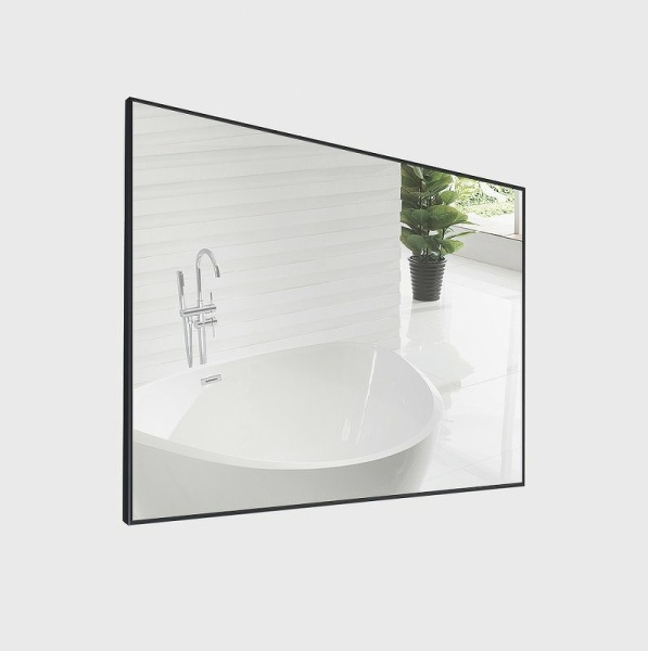 Зеркало без подсветки BelBagno  SPC-AL-1000-800 Nero 100x80 