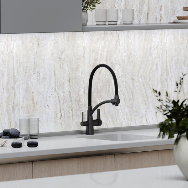Смеситель для кухни Sancos Eri SC4001MB с подключением к фильтру матовый черный