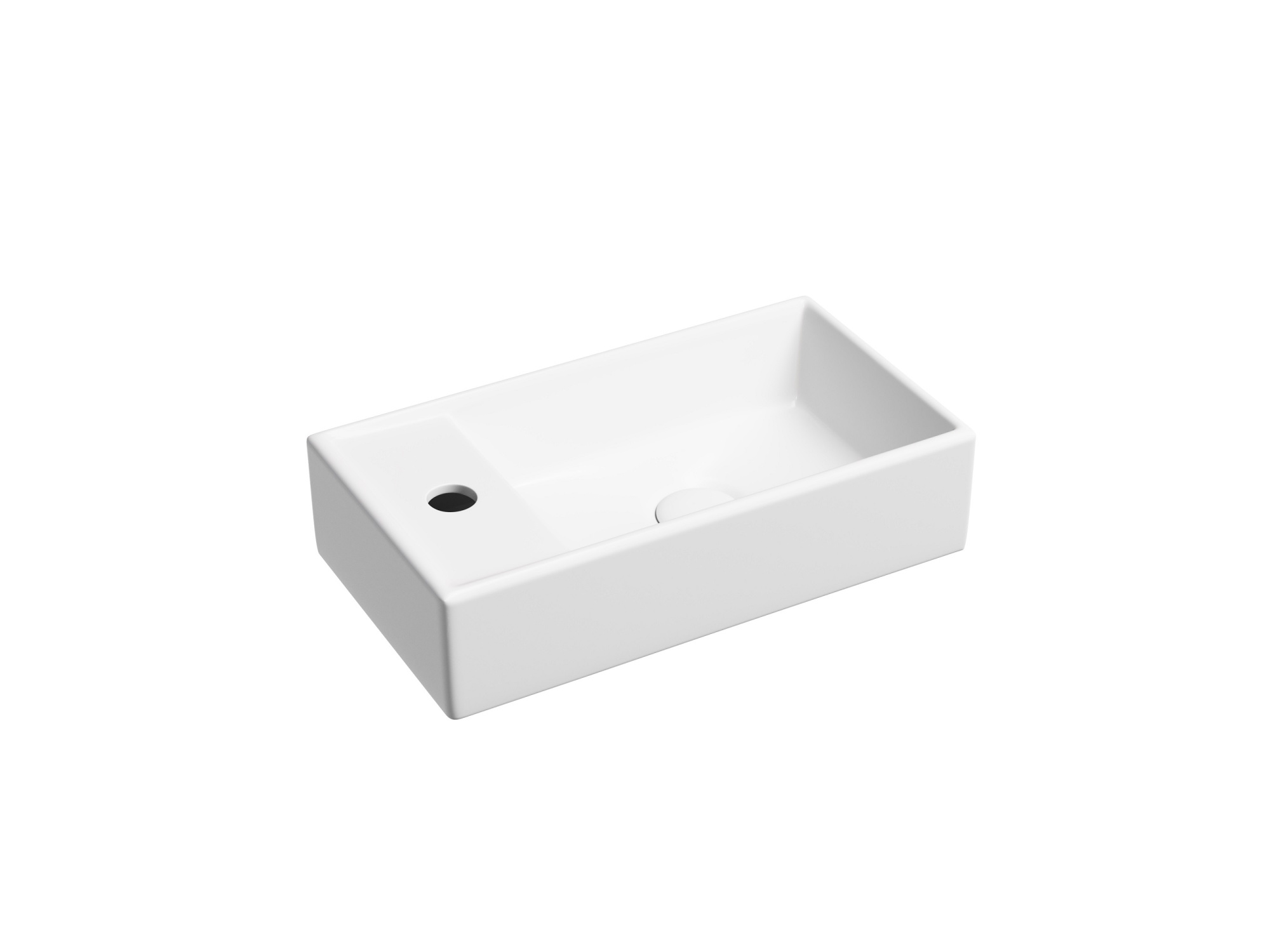 Раковина подвесная прямоугольная Ceramica Nova Element CN6051RMW фарфор цвет белый матовый