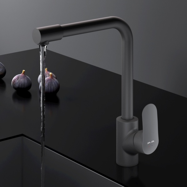 Смеситель для кухни Am.Pm Like F8005722 без подключения к фильтру черный