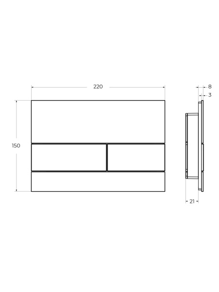 Кнопка смыва механическая Cezares Lux LUX-GB-1-BORO цвет белый-золото