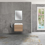 Тумба  подвесная Vincea Gio VMC-2G600NO 60 см  2 ящика цвет N.Oak 