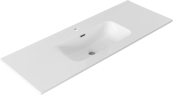 Раковина мебельная прямоугольная Aquanet Flat 00330427 керамика цвет белый матовый