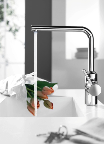 Смеситель для кухни Kludi L-ine 428140577 без подключения к фильтру хром