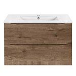 Тумба  подвесная Vincea Mia Slim VMC-2MC800S1VO 80 см  2 ящика цвет V.Oak 