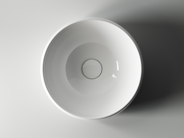 Раковина накладная круглая Ceramica Nova Element CN6001 фарфор цвет белый