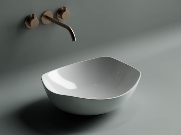 Раковина накладная овальная Ceramica Nova Element CN5017 фарфор цвет белый