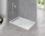 Душевой поддон низкий Cezares Tray TRAY-AS-AH-150/90-30-W прямоугольный литьевой мрамор 150x80 белый матовый