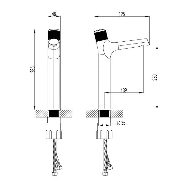 Смеситель для раковины Lemark Project LM4679C хром