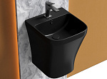 Раковина подвесная моноблок прямоугольная Ceramica Nova Dion CN6067MB фарфор цвет черный матовый