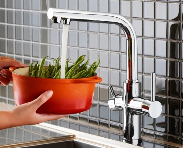 Смеситель для кухни VitrA Split A42144EXP с подключением к фильтру хром