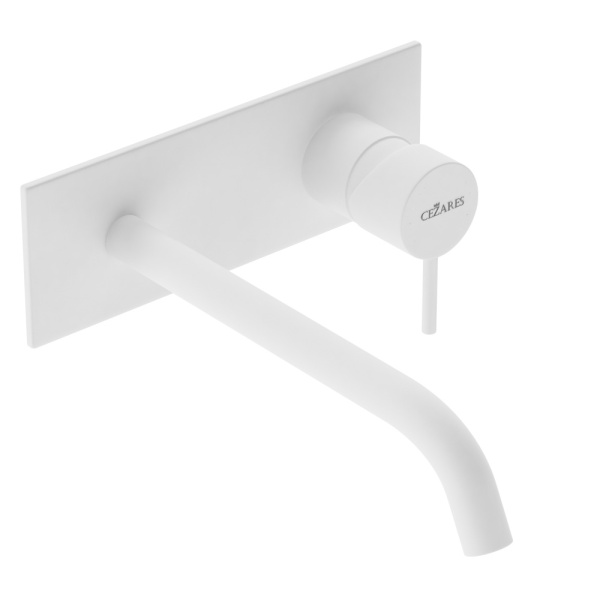 Смеситель для раковины Cezares Leaf LEAF-BLI1-20-L-BIO белый матовый