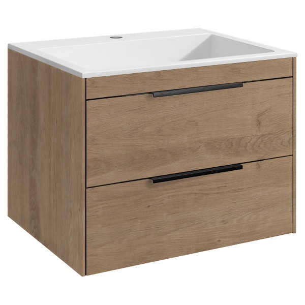 Тумба  подвесная Vincea Chiara 2D VMC-2C2600NO 60 см  2 ящика цвет N.Oak 